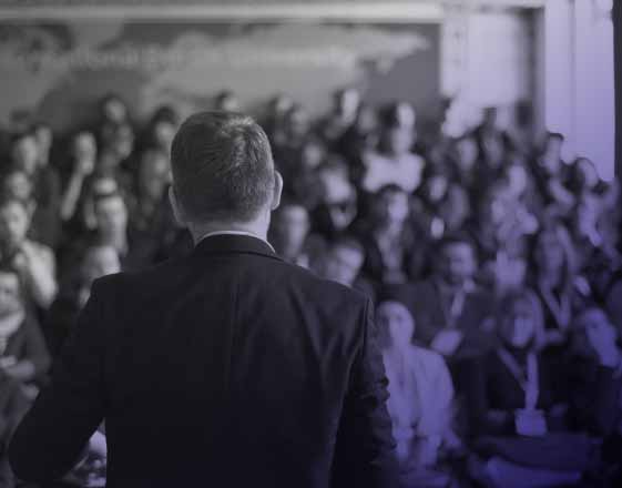 Speak facing audience